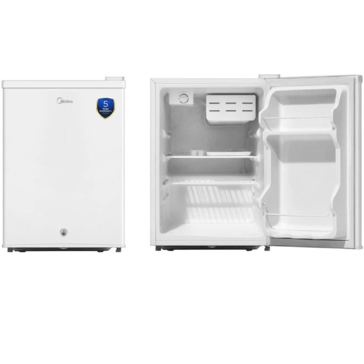 Midea Single Door Refrigerator 65 Liters 2.3 CFT, White - MDRD108FGE01