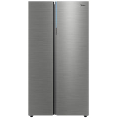 Midea 681 Liters Side by Side Refrigerator, Silver - MDRS925CIE46M