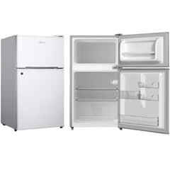 Midea Top Mount Freezer Refrigerator 134 Liters 4.7 CFT, White - MDRT134FGE01AE