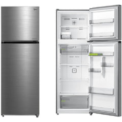Midea Top Mount Freezer Refrigerator 489 Liters 17.2 CFT, Bru Steel - MDRT489MTE46AE