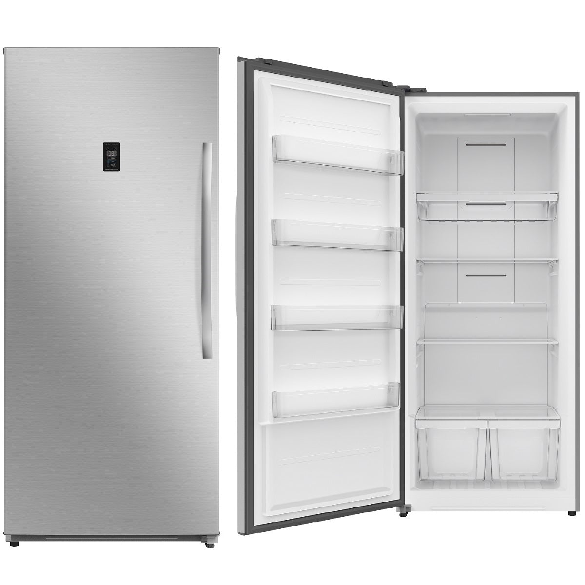 Midea Upright Freezer Refrigerator 793 Liters 28 CFT, Bru Steel - MDRU793FGE46LAE