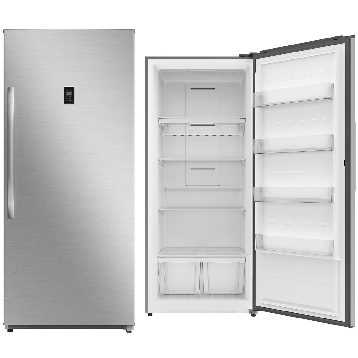 Midea Upright Freezer Refrigerator 793 Liters 28 CFT, Bru Steel - MDRU793FGE46RAE