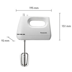 Panasonic Hand Mixer 175 Watts 5 Speeds - MK-GH3WTZ