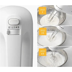 Panasonic Hand Mixer 175 Watts 5 Speeds - MK-GH3WTZ