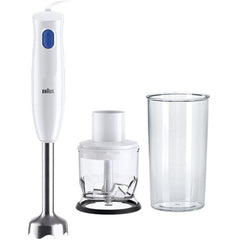 Braun MultiQuick 1 Hand Blender 450 Watts 1 Speed, White/Blue - MQ10.201MWH