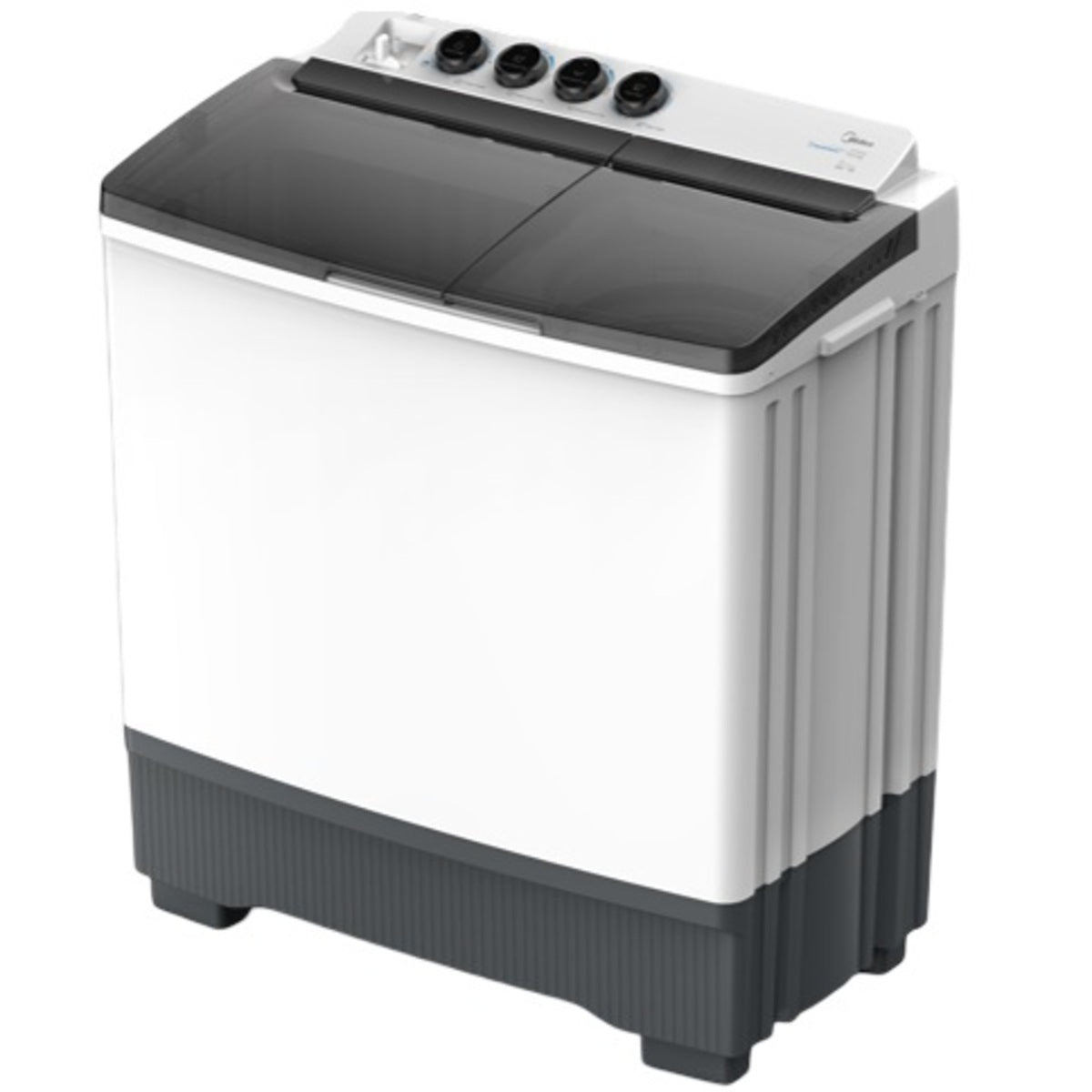 غسالة حوضين من ميديا 12 كجم غسيل 7 كجم تجفيف، أبيض - MT100W120/W-KW