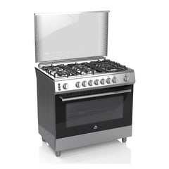Orca Gas Cooker 6 Burners, 90 x 60 cm, Inox - OR-9060ODFS6B