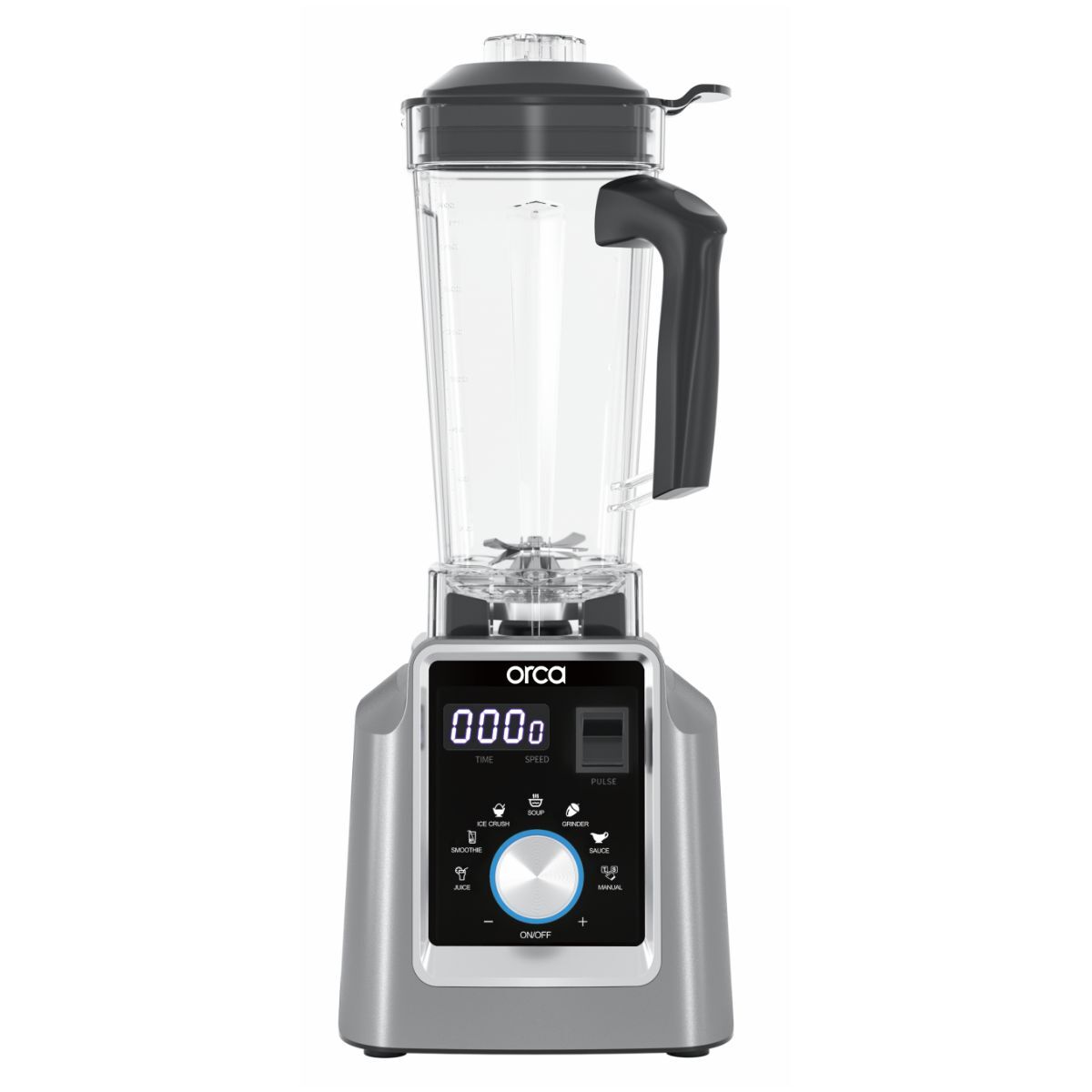 Orca Commercial Blender 2 Liter 1600W Digital - Silver/Black