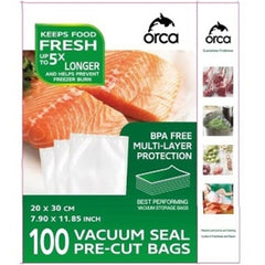 Orca Vacuum Sealer Bag 20x30cm 100qty - OR-VSBAG20X30