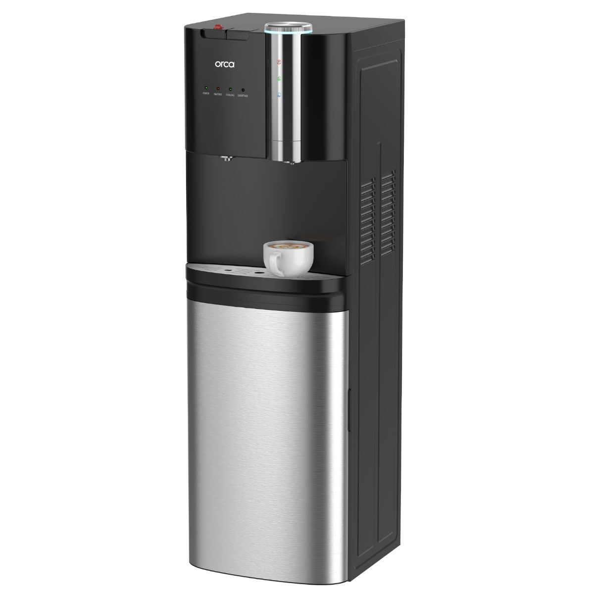 Orca 3-in-1 Bottom Loading Water Dispenser with Coffee Maker, Black - ORQRB-25-01C01