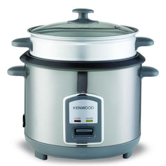 Kenwood 2 in 1 Rice Cooker 1.8L 10 Cups Rice with Food Steamer Basket - Silver - RCM19.000SS