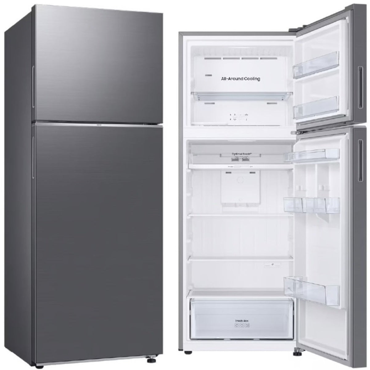 Samsung Top Mount Freezer Refrigerator 500 Liters 17.6 CFT, Inox - RT50CG6400S9