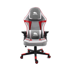 BLACK BULL Gaming Chair With Headrest Up & Down Slide Adjustable and Moveable Armrest, Woven Fabric
