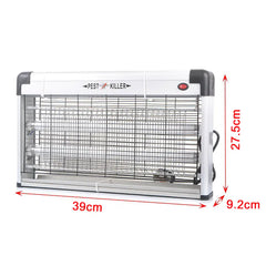 Electric Lamp Insect Killer & Bug Fly Zapper with UV-A Double Tube & Chain for Hanging - 20W/30W/40W