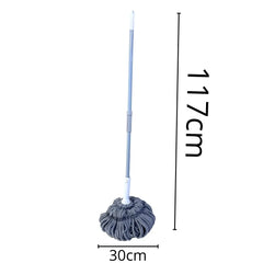 Self-Wringing Floor Mop with High Absorption Washable Mop Head, 117 CM Comfortable Handle & 30 CM Mop Head for Ceramic, Wood & Parquet Floors Short Name: