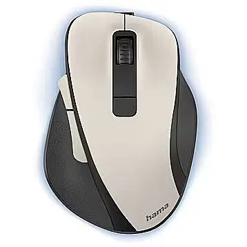 Hama Optical 6-button wireless mouse "MW-500 Recharge", battery, ergonomic, Cream White