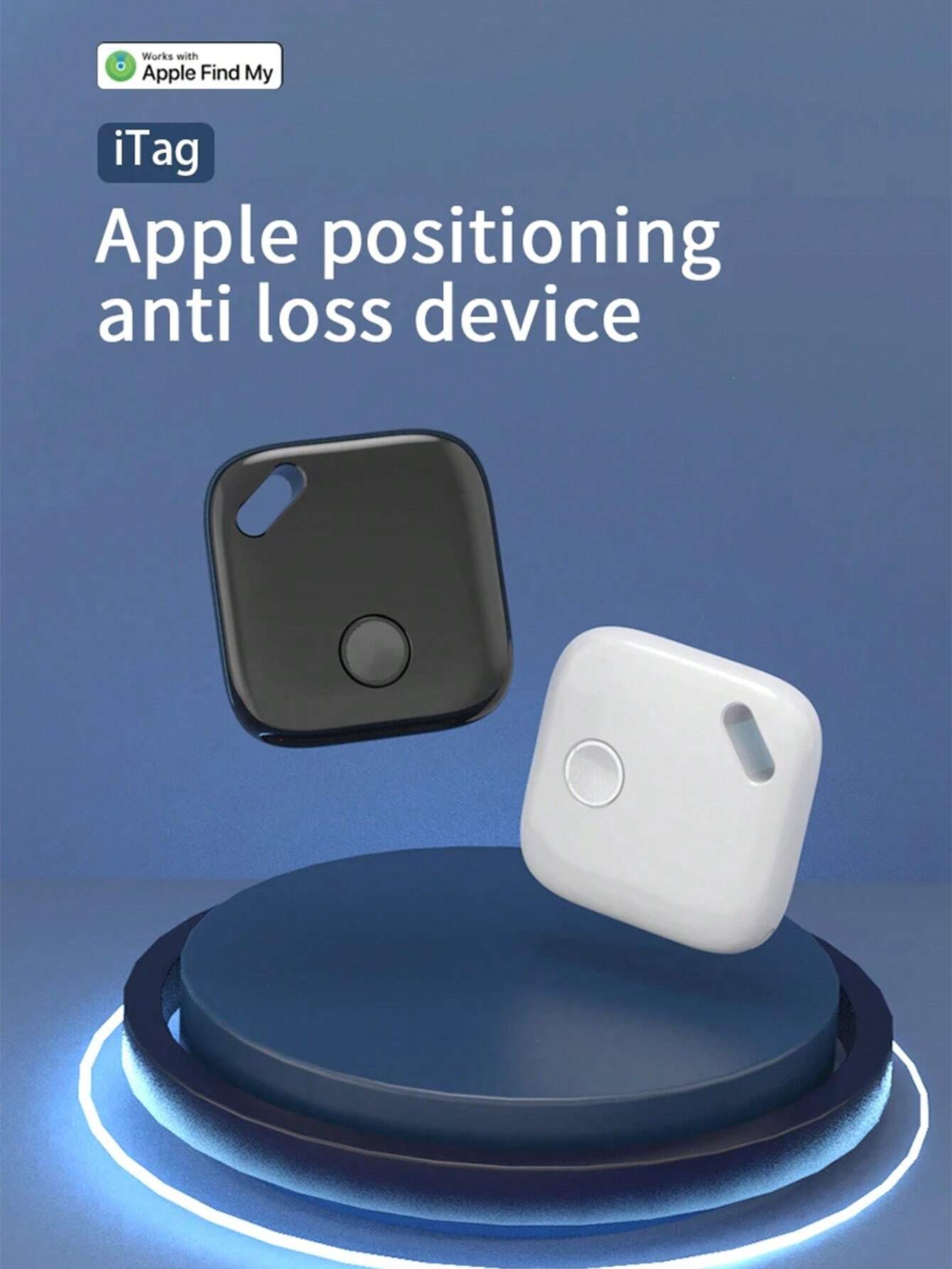 جهاز تعقب ذكي لاسلكي بتقنية البلوتوث مع خاصية البحث عن الدعم من Apple - جهاز تحديد موقع المفاتيح ضد الضياع، ومحدد موقع الحيوانات الأليفة وكبار السن مع خاصية اكتشاف السقوط، وتحديد المواقع الجغرافية، ونطاق 50 مترًا
