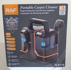 RAF Portable Carpet & Upholstery Cleaner with Dual Water Tanks, 11000Pa Suction Force, Upholstery & Sofa Cleaning Machine with Multiple Brush Attachments - 450W
