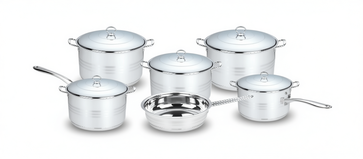 SAGA 11-Pcs Stainless Steel Cookware Set H1711
