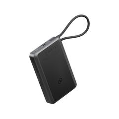 Energea Integra 20s With MagSafe Compatible Semi Solid State Power Bank With Built-in Cable and Stand 10000mAh - Gunmetal