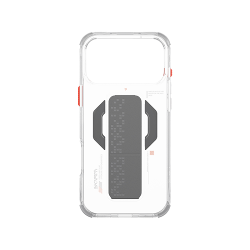 SkinArma Haxa MagSafe Case With Grip Stand for iPhone 17 Pro - Clear
