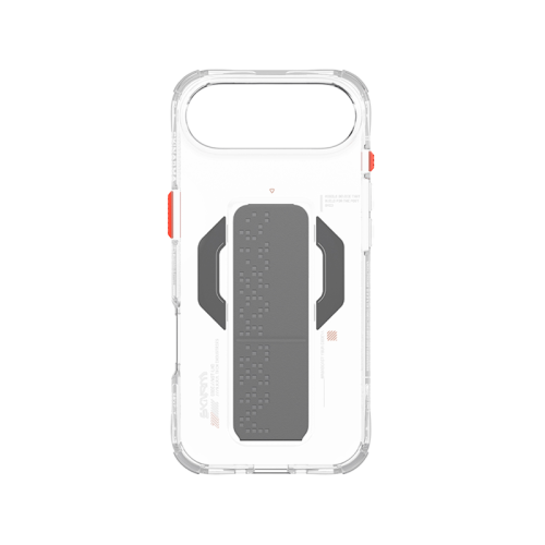 SkinArma Haxa MagSafe Case With Grip Stand for iPhone Air - Clear