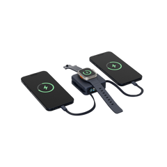 Energea Magpac Mini Plus Wireless Power Bank 10000mAh With Build in USB-C Cable and Display - Blue