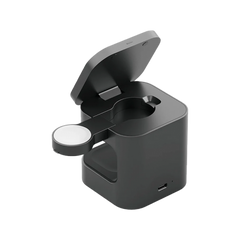 Energea MagCube 3 IN 1 Foldable Magsafe Fast Wireless Charger - Gunmetal