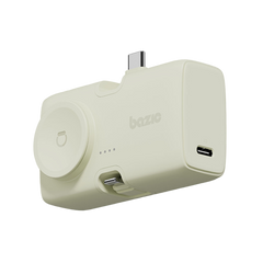 Bazic GoPower Koda 2 in 1 Power Bank With Foldable USB-C /Lightning Pin And Apple Watch Charger 5000mAh - Pistachio