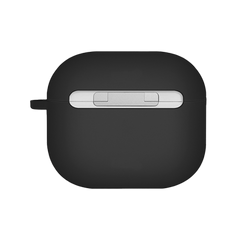 Uniq Nexo Active Hybrid Silicone Airpods 4th Gen Case With Sports Ear Hooks - Black