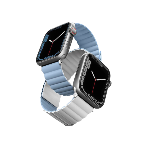 Uniq Revix Reversible Strap for Apple Watch 42/44/45mm - Arctic White / Blue