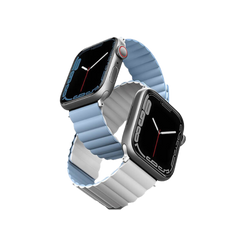 Uniq Revix Reversible Strap for Apple Watch 42/44/45mm - Arctic White / Blue