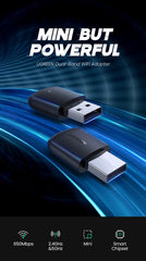 UGREEN AC650 11ac Dual-Band Wireless USB Adapter black