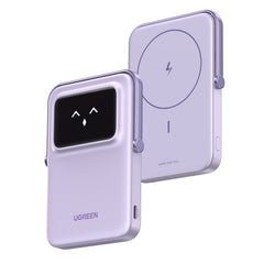 باور بانك لاسلكي مغناطيسي UGREEN Uno 5000mAh 20W - وردي