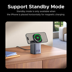 UGREEN 65W 2-in-1 GaN Desktop Fast Charger UK - Space Grey