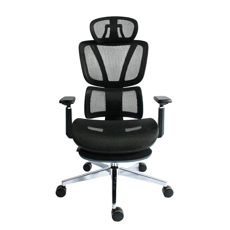 Black Bull Ergonomic Mesh Gaming & Office Chair with Footrest, Assembly not included (Free Delivery)