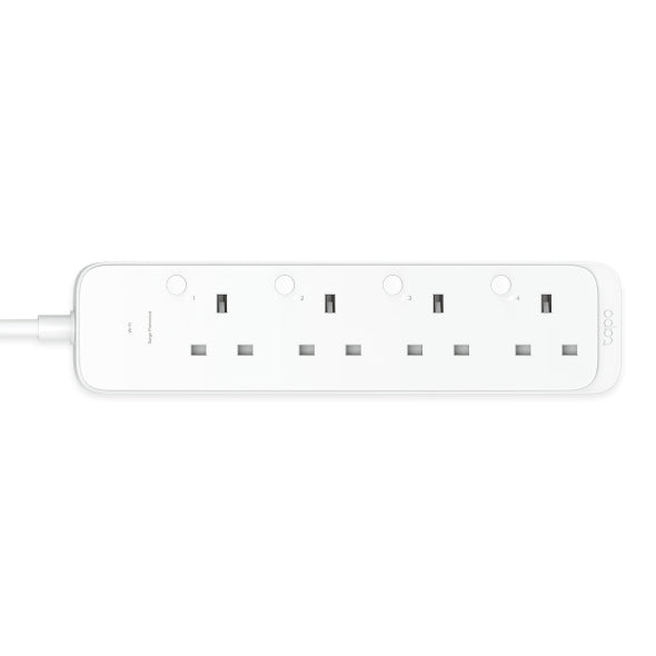 Smart Wi-Fi Power Strip 4 Ports 1.5 Meters Cord Length