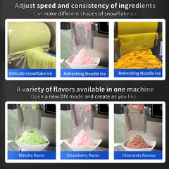 Commercial Snowflake Ice Cream Maker Machine – 60 kg/Day, 380 W