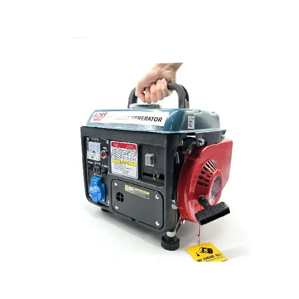 BOSS Lifestyle 950 Portable Gasoline Generator 1.5KW Max Output 220V Petrol Power Generator with Volt Meter DC 12V Battery Charging AC Reset Protection for Home Camping & Outdoor Use