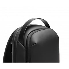 Travel Backpacks Lifestyle WaterProof PU Backpack with USB-A Port up Black