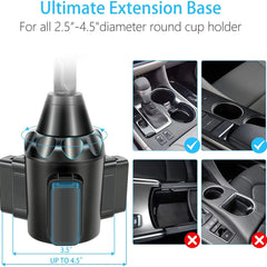 TOPGO - Cup Holder Phone Mount - DK1 - Black