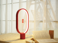 Heng Balance Lamp Ellipse Plastic USB; RED