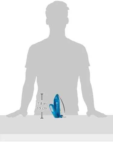Black+Decker 1085W Dual Voltage Travel Iron with Compact Design and Adjustable Temperature Control – TI250-B5