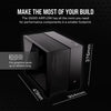 2500D AIRFLOW Mid-Tower Dual Chamber PC Case - Black