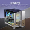 2500D AIRFLOW Mid-Tower Dual Chamber PC Case - Black