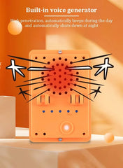 Solar Powered Automatic Bird Repeller with Sound & Flash Light | Weatherproof Bird Scarer Device | Eco-Friendly Bird Deterrent for Farms, Gardens, Balconies & Commercial Areas