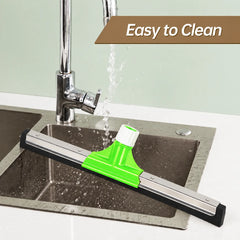 55CM Floor Squeegee Dual EVA Foam Water Sweeper with Aluminum Handle Heavy Duty Bathroom Kitchen Floor Cleaning Tool