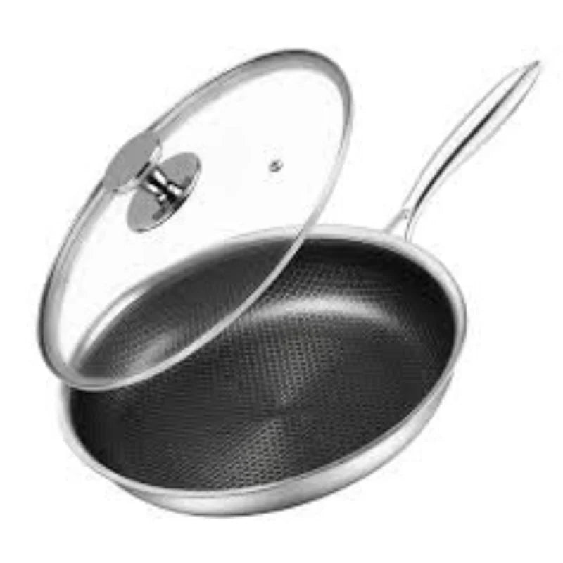 OSFE Fry Pan With Wide Side Glass Lid - 24 cm