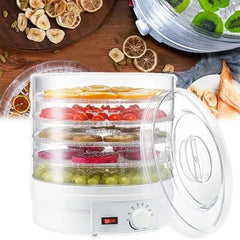 350W 5-Tray Food Dehydrator Machine with 35–70°C Adjustable Temperature Control & Food-Grade Stackable Drying Trays