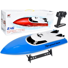 High-Speed Remote-Controlled Racing Toy Boat with 2.4GHz Radio Remote Control & Rechargeable Battery - 1500 mAh Battery & 25 KM/H Speed